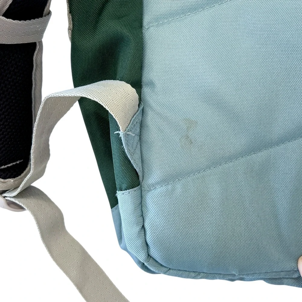 Poler Rolltop Backpack in‎ Dark Green Casual Hiking School Canvas Adjustable